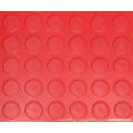 Folha redonda vermelha Stud Borracha vermelho Cor Anti Slip Sheet Coin Rubber